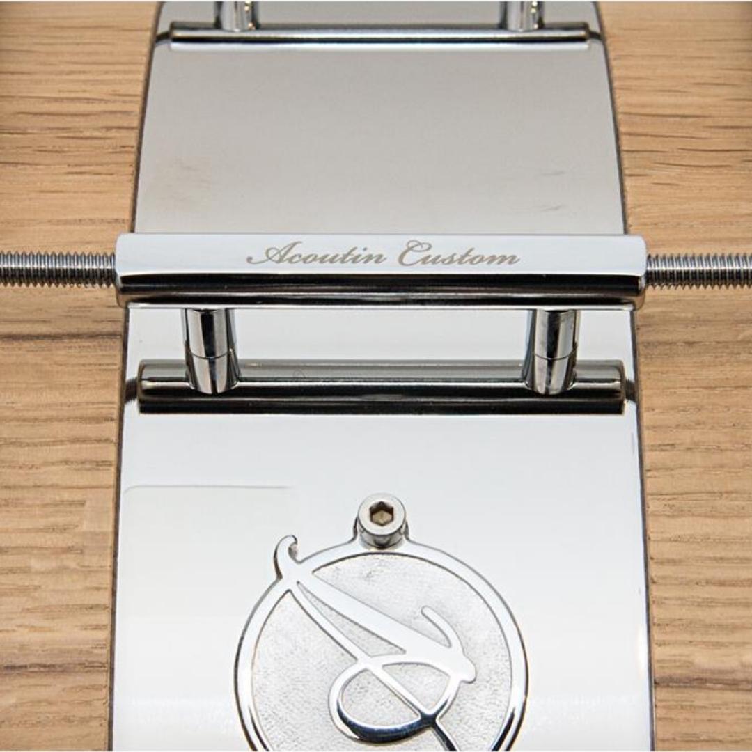 Acoutin Custom Leonova 6.5x14 Solid Stave Quartersawn Oak / Polished Stainless - Gambar 2