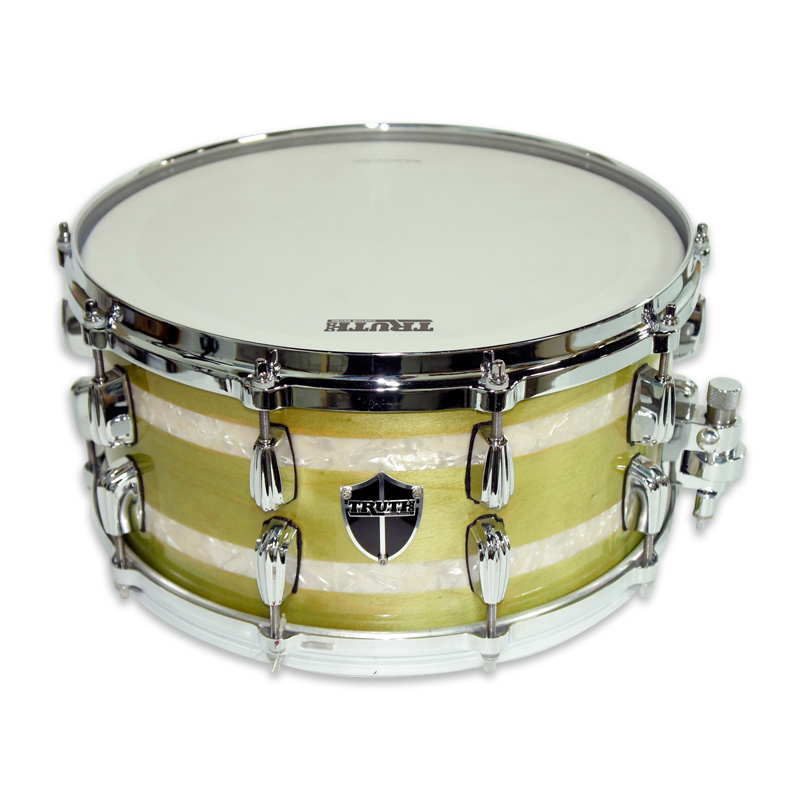 Truth Snare Drum custom 4 spring green 14x7 10ply birch