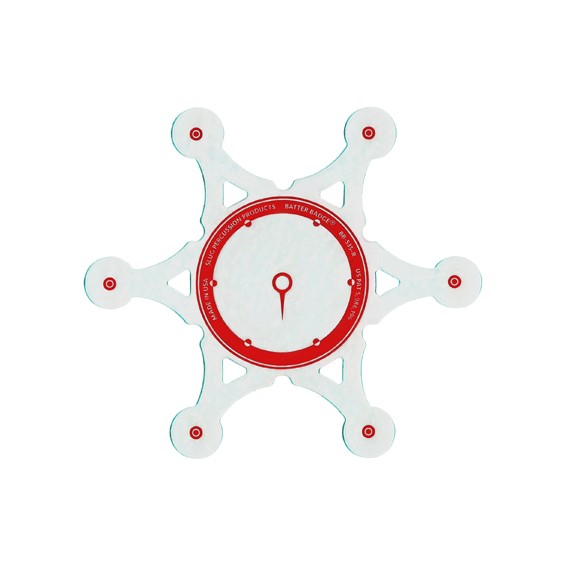 Slug Batter Badge BB-535 Red Single Kick Pad For Bass Drums