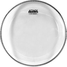 Attack Drum Head Peace, 2 Ply, Medium Clear, 22"