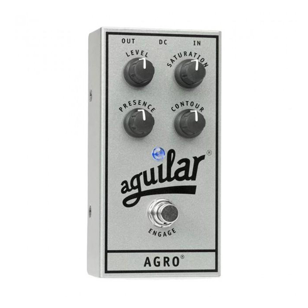 Aguilar Agro Bass Overdrive Pedal, 25th Anniversary Silver edition
