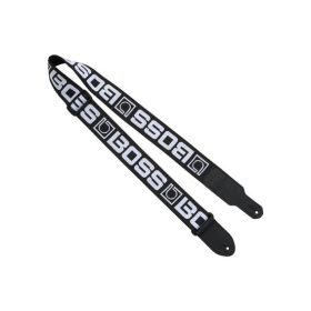 Boss BSM-20-BW Monogram Guitar Strap - Black/White