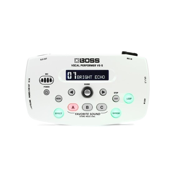 Boss VE-5 Vocal Performer - White