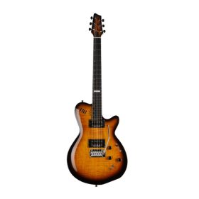 GODIN LGXT Cognac Burst Flame AA SF with Bag