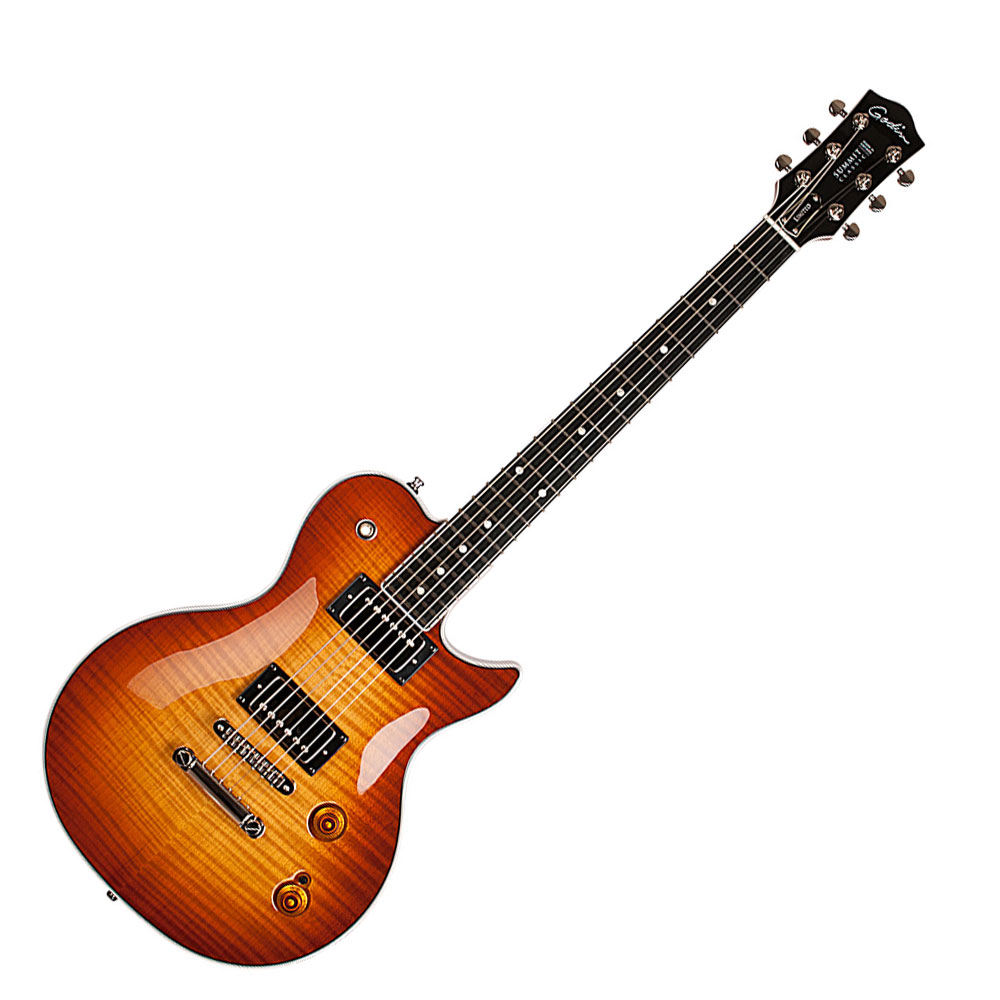 GODIN Summit Classic Ltd Cognac Burst Flame with Bare Knuckle