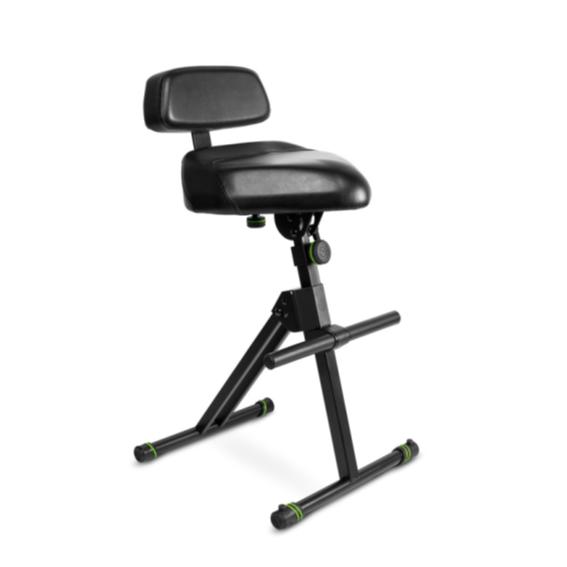 Gravity stands FM SEAT1 BR - Height Adjustable Stool with Foot and Backrest