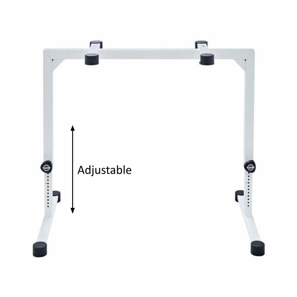 Konig Meyer K&M 18810 Omega Table-Style Keyboard Stand - Pure White 18810-015-76 - Gambar 2