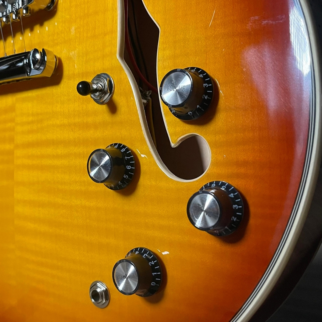 LA Guitarworks Guitar MES-400M in Gloss HYL finishes - Gambar 3