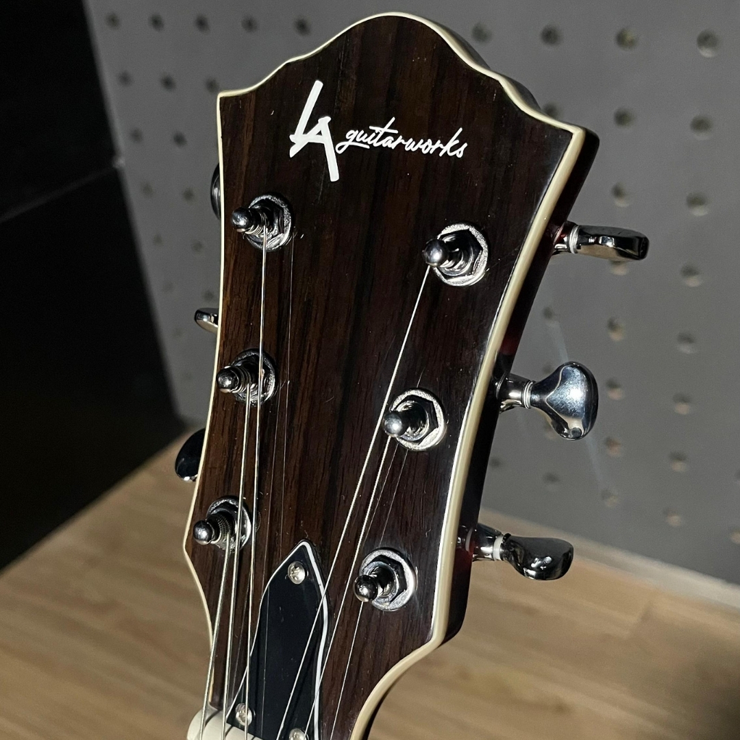LA Guitarworks Guitar MES-400M in Gloss HYL finishes - Gambar 4