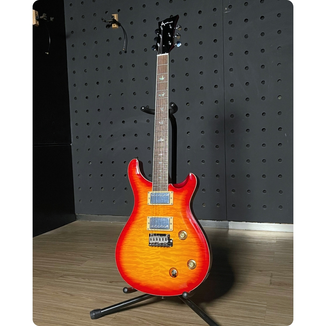 LA Guitarworks Guitar MPR-01 in Gloss Amber Sunbrust finishes - Gambar 2