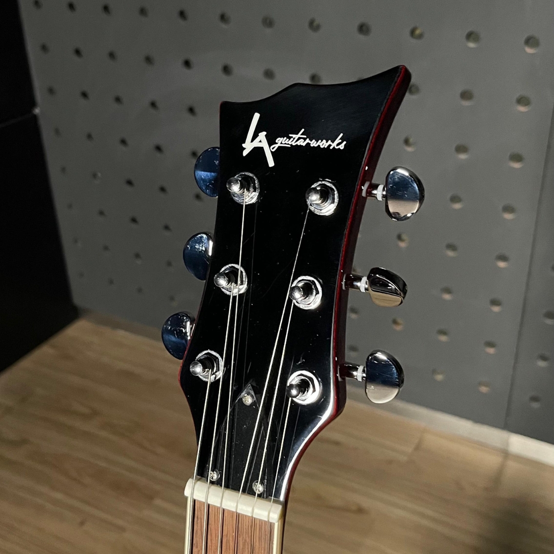 LA Guitarworks Guitar MPR-01 in Gloss Amber Sunbrust finishes - Gambar 5