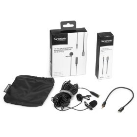 Saramonic LavMicro U1C Dual Clip-on Lavalier Microphone with Lightning Connector