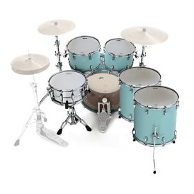 LUDWIG Neusonic L26225TX-3R Skyline Blue 6Pcs With Hardware and Throne