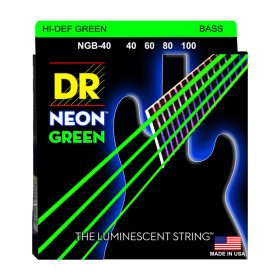 DR Strings, K3 Neon Hi-Def Green Bass, NGB-40 (40-100)