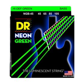 DR Strings, K3 Neon Hi-Def Green Bass, NGB-45 (45-105)