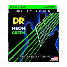 DR Strings, K3 Neon Hi-Def Green Electric, NGE-9 (9-42)
