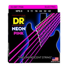DR Strings, K3 Neon Hi-Def Pink Electric, NPE-9 (9-42)