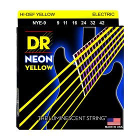 DR Strings, K3 Neon Hi-Def Yellow Electric, NYE-9 (9-42)