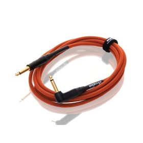 Orange Instrument Cable 20ft Angled