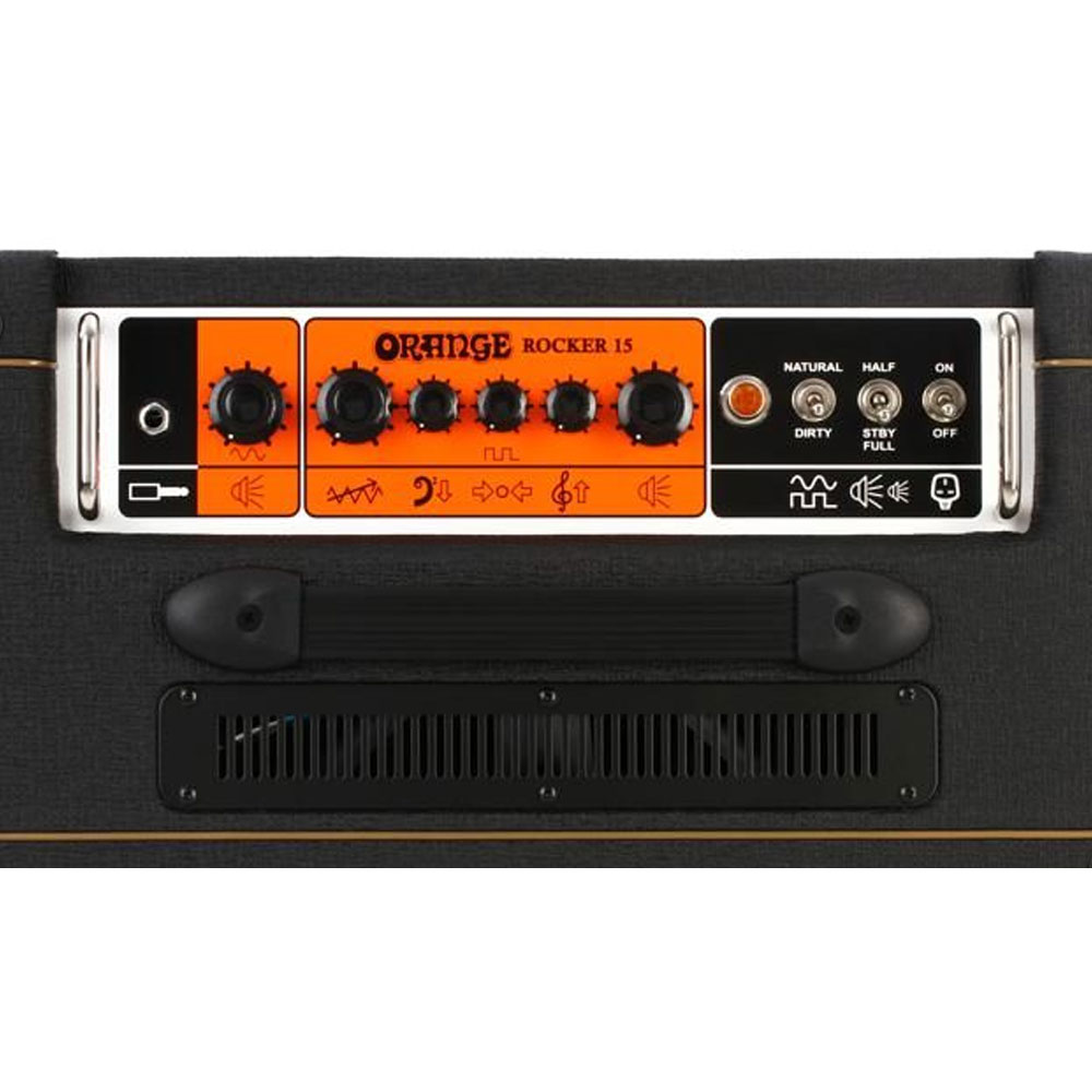 Orange Rocker 15 - 15watt - 1x10" Tube Guitar Amp Combo - Black - Gambar 3