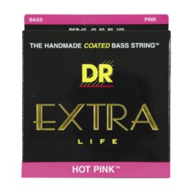 DR Strings, K3 Hot Pink Bass, PKB-45 (45-105)