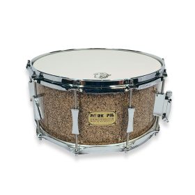 Pork Pie Percussion USA Bettis B20 Snare Drum 7" x 14" in Cymbal Glitter finishes