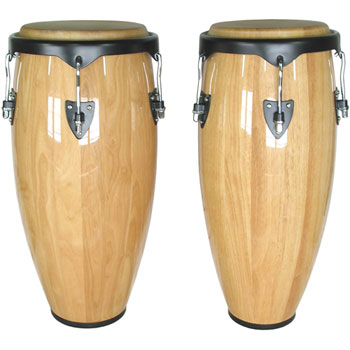 Gon Bops Gonga set, Portable Conga Natural 10 & 11"