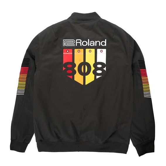 Roland Lifestyle 808 Bomber Jacket - Charcoal / Green (M) (Acc) - Gambar 2