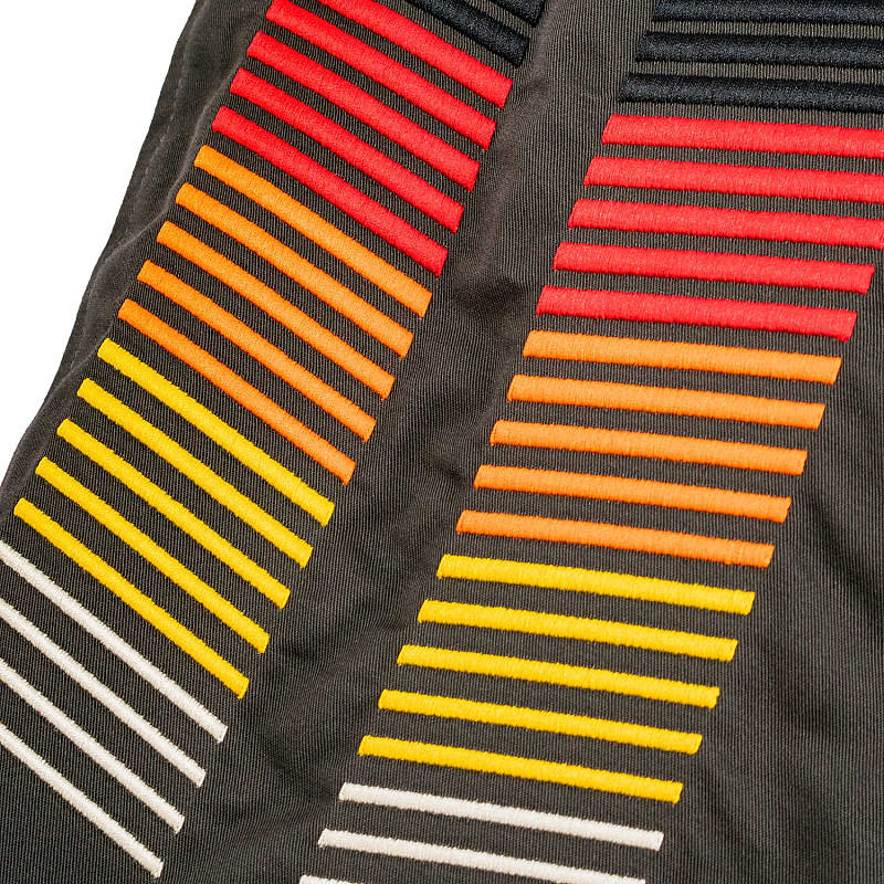 Roland Lifestyle 808 Bomber Jacket - Charcoal / Green (M) (Acc) - Gambar 4