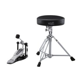 Roland DAP-3X V-Drums Accessory Package, Kick Pedal, Drumsticks and Drum Throne