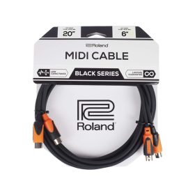 Roland RMIDI-B20 Black Series MIDI Cable - 20 foot/6 mtr