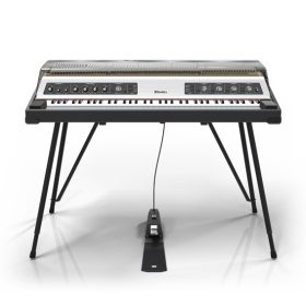 Rhodes MK8 in Smoked Transparent Hood Tolex Shell Black Panel FX with Stand