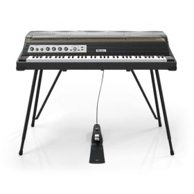 Rhodes MK8 in Smoked Transparent Hood Tolex Shell Silver Panel Preamp Only with Stand