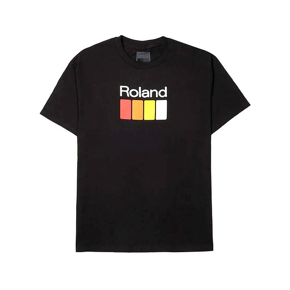 Roland Lifestyle Buttons T Shirt - Black (M) (Acc)