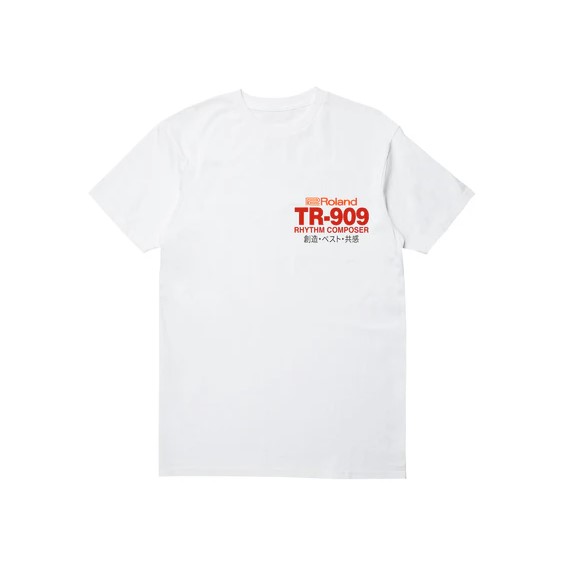 Roland Lifestyle - Creation TR909 Tshirt - White (M) (Acc) - Gambar 2