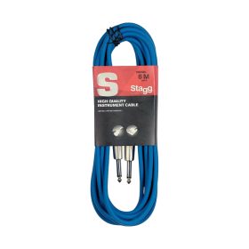 Stagg Cable SGC3DL CBL S-Series Deluxe 3M/10FT Instrument Cable - Blue