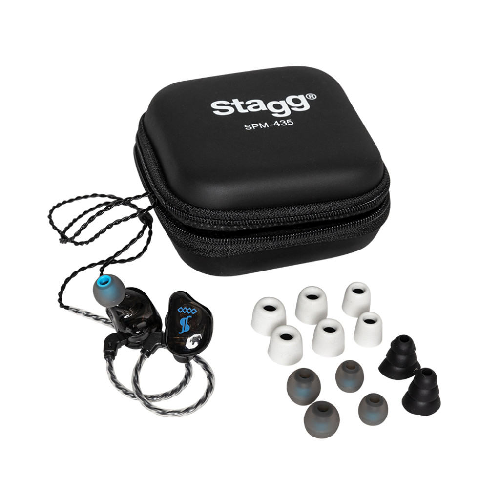 Stagg 4-DRIVER IN-EAR MONITORS BLACK - Gambar 2