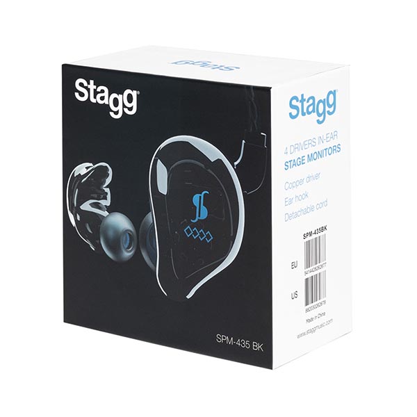 Stagg 4-DRIVER IN-EAR MONITORS BLACK
