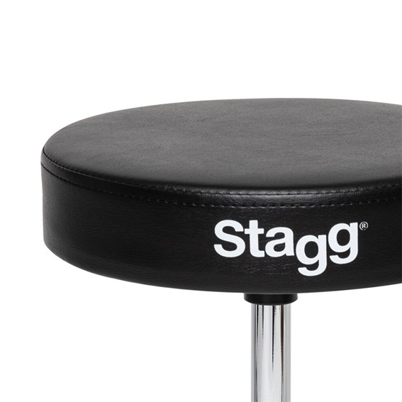 Stagg DT-32CR Double Braced Drum Throne - Chrome - Gambar 2