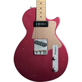 Fano Guitar Alt de Facto SP6, Light Distress, Candy Apple Red