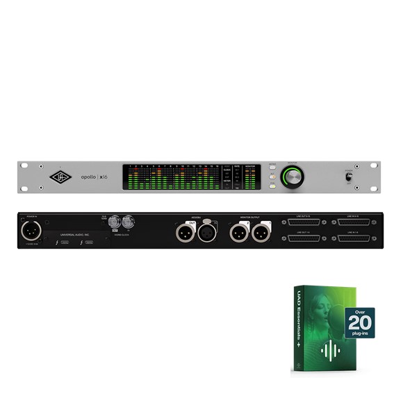 Universal Audio Apollo x16 Gen 2 Essentials+ Thunderbolt Audio Interface with UAD DSP